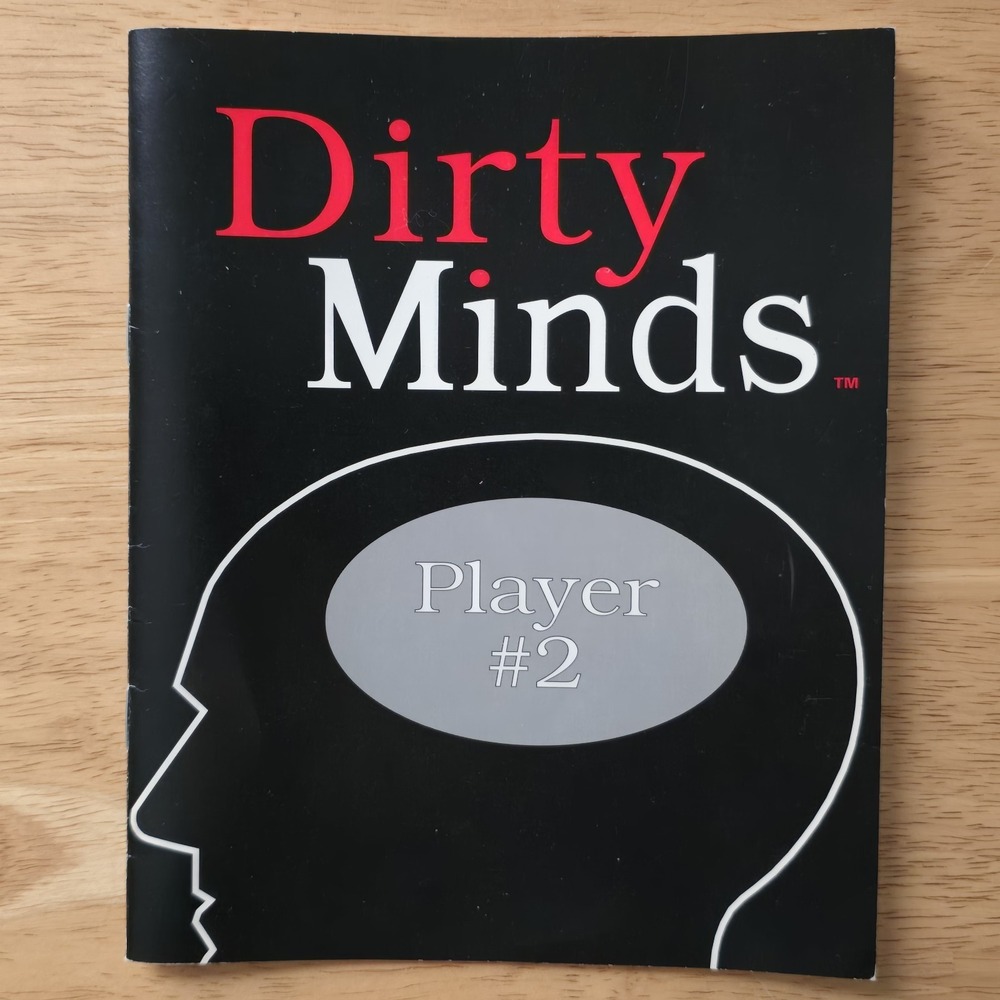 Dirty Minds 1990 Player #2 Puzzle‎ Booklet Replacement Pieces Parts Game Rules
